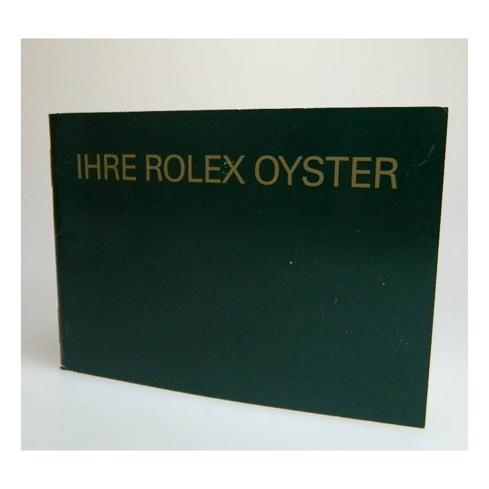 livret Rolex oyster - Allemand - 2002