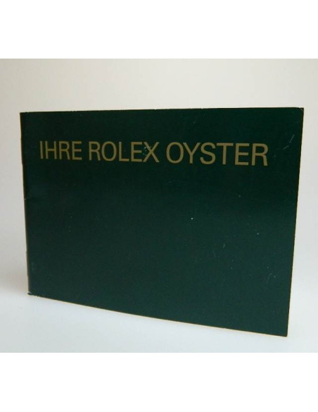 livret Rolex oyster - Allemand - 2002