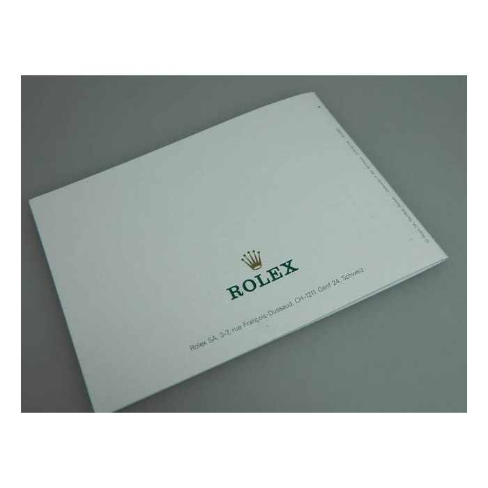 livret Rolex oyster - Allemand - 2002