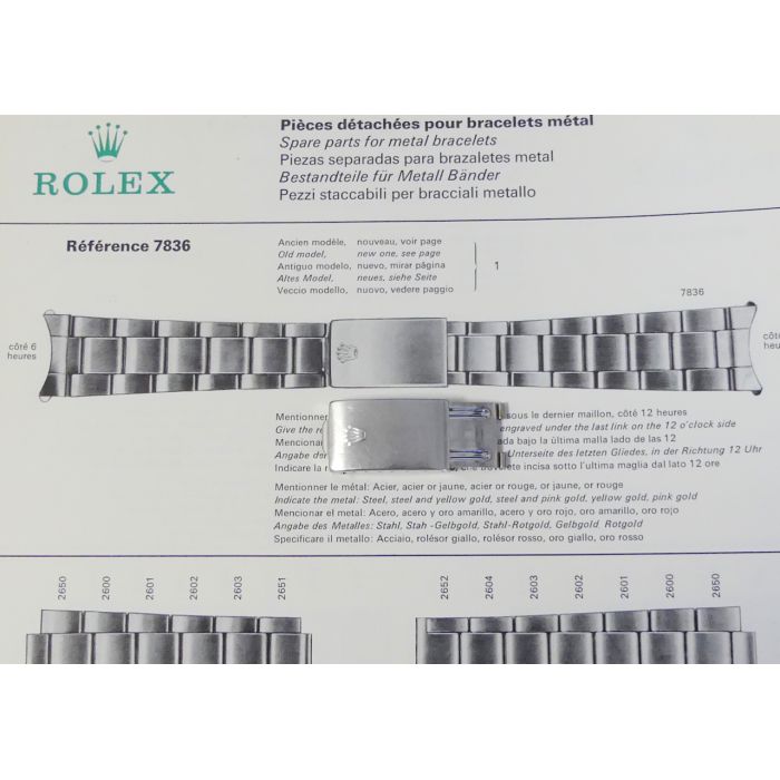 Rolex 7836 Fermoir - Clasp 