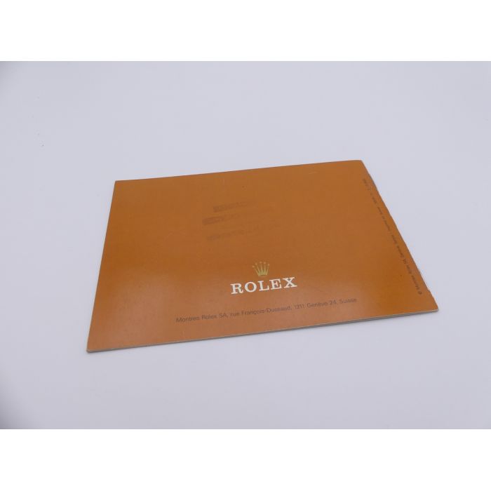 copy ofRolex Day-Date Booklet - 1987