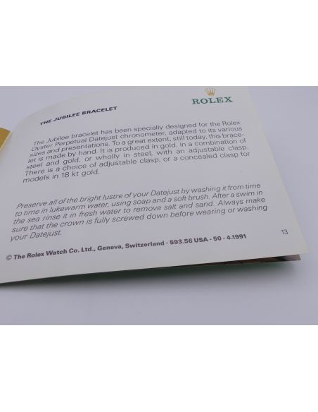 copy ofRolex Explorer Booklet - 1995