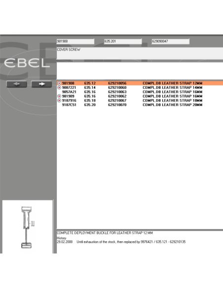 copy ofEbel boucle déployante 16mm - Steel déployant buckle