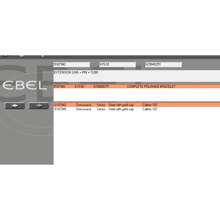 copy ofEbel Beluga maillon acier - steel link - 9057A21