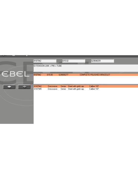copy ofEbel Beluga maillon acier - steel link - 9057A21
