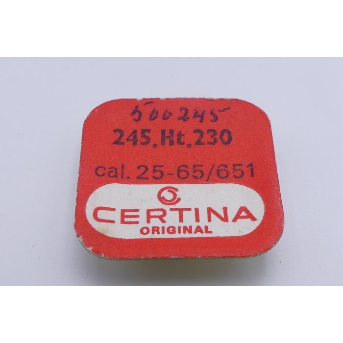 copy ofCertina 25-65 - 245 Chaussée lanternée pour seconde au centre - Cannon pinion for sweep second - Ht:285