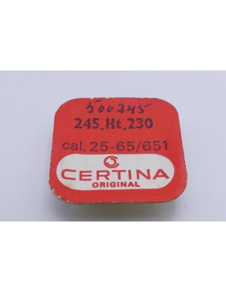 copy ofCertina 25-65 - 245 Chaussée lanternée pour seconde au centre - Cannon pinion for sweep second - Ht:285