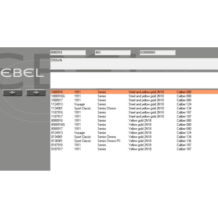 Ebel Sport 1911 Couronne dorée - Golden Crown - 8080916