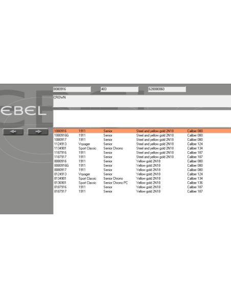 Ebel Sport 1911 Couronne dorée - Golden Crown - 8080916