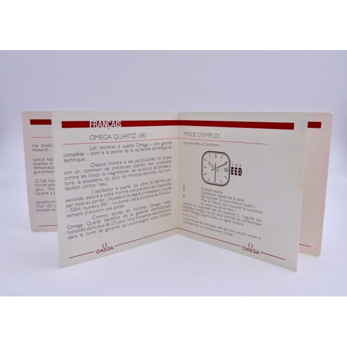 copy ofOmega Speedmaster Mark V Livret - Booklet - Cal 1045