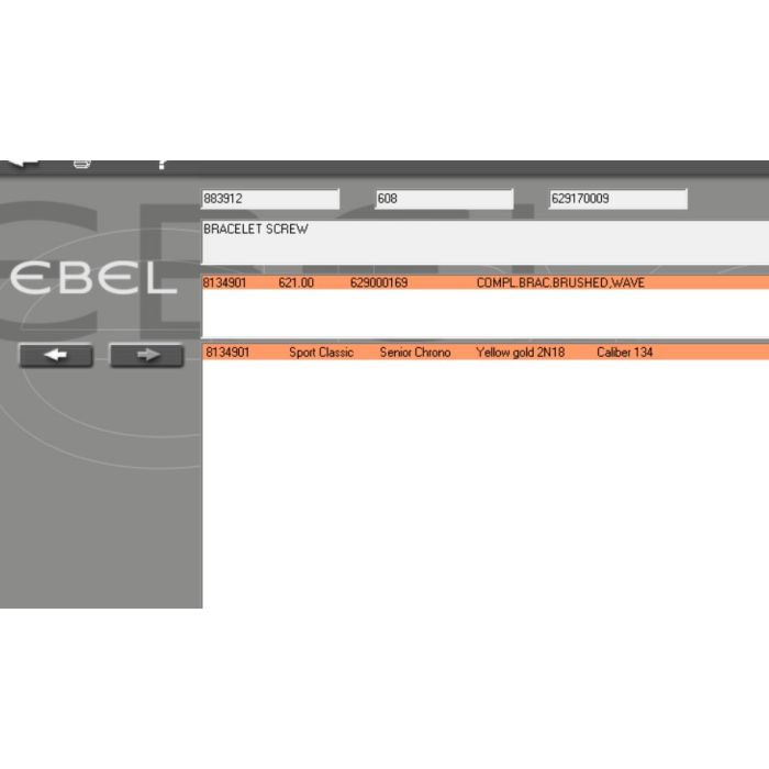 copy ofEbel Wave Vis de bracelet - Screw for strap - 983912/608
