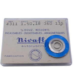 Leonidas 9 HH 6 - 770 Ressort de barillet (à l'unité) - Mainspring (per unit)