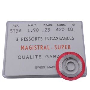 Heuer 736 - 770 Ressort de barillet (à l'unité) - Mainspring (per unit)
