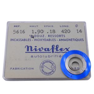 Cortebert 489 - 770 Ressort de barillet (à l'unité) - Mainspring (per unit)
