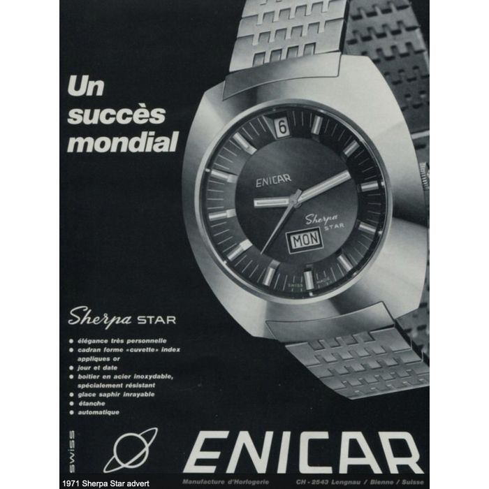 Enicar Sherpa StarCadran - Dial - 147-02-01