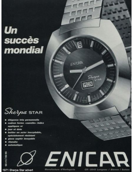 Enicar Sherpa StarCadran - Dial - 147-02-01