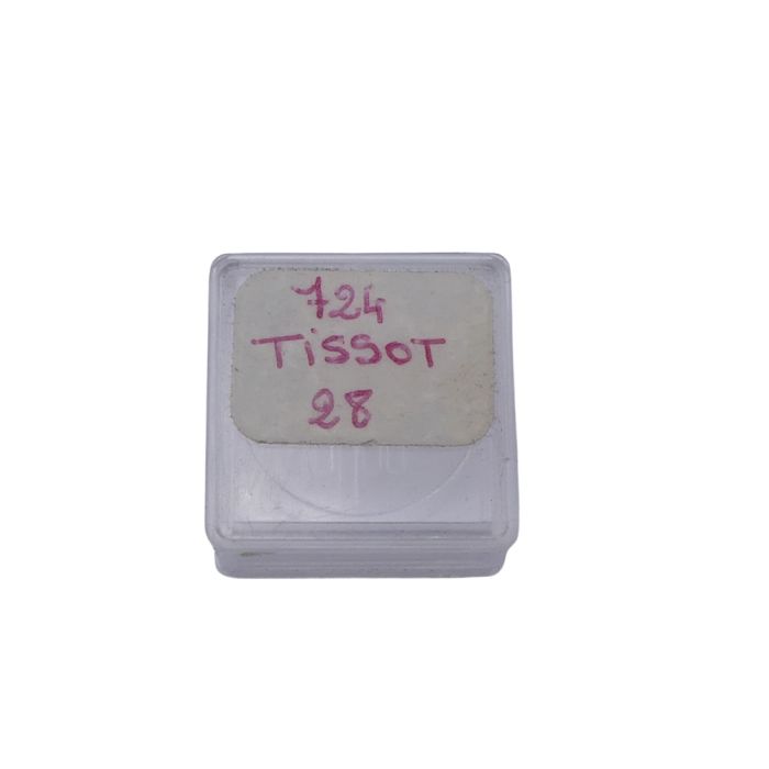 Tissot 28 - 724 Axe de balancier "incabloc" (à l'unité) - "Incabloc" balance staff pivoted (per unit)