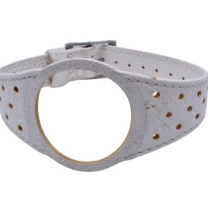 Omega Dynamic bracelet cuir - Leather strap - Blanc