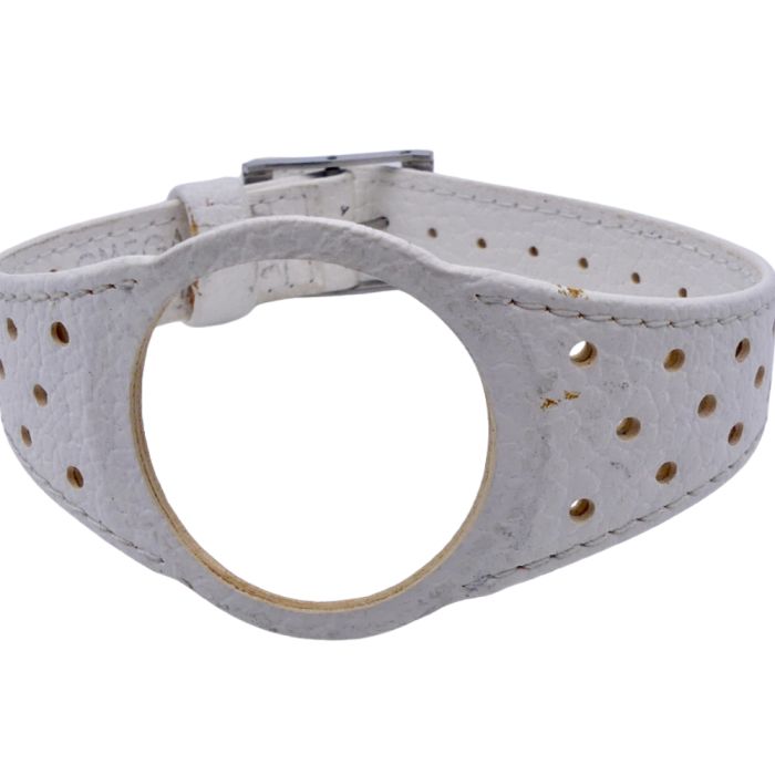 Omega Dynamic bracelet cuir - Leather strap - Blanc