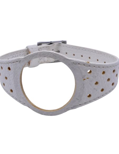 Omega Dynamic bracelet cuir - Leather strap - Blanc