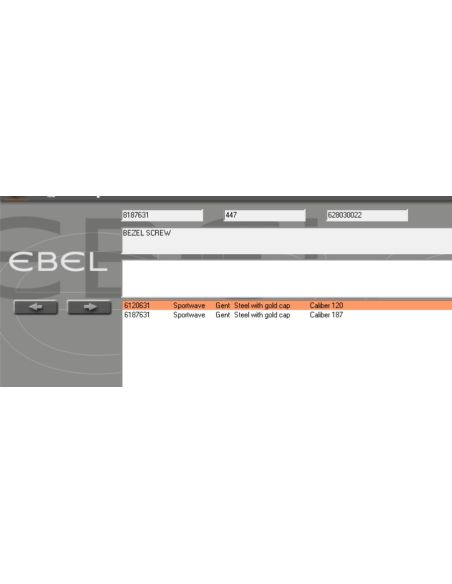Ebel Sportwave Vis de lunette OR - Bezel screws - 6120631