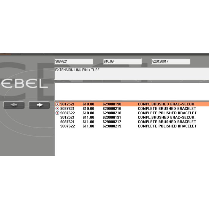 Ebel Sportwave tube de maillon - Link tube - 9087621