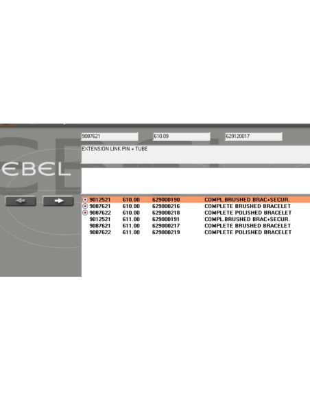 Ebel Sportwave tube de maillon - Link tube - 9087621