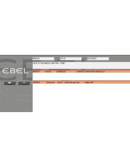 Ebel Sportwave tube de maillon - Link tube - 9087631