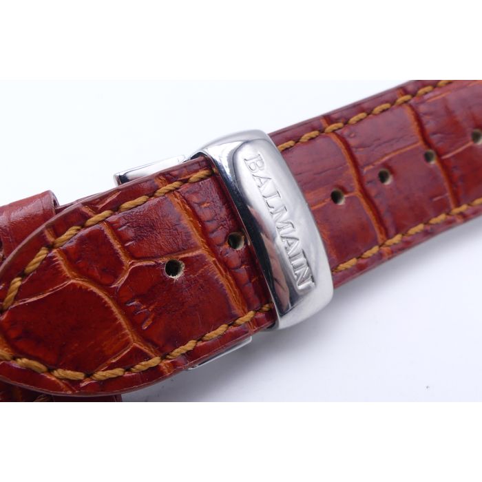 Balmain bracelet cuir avec boucle - Leather strap - 22mm