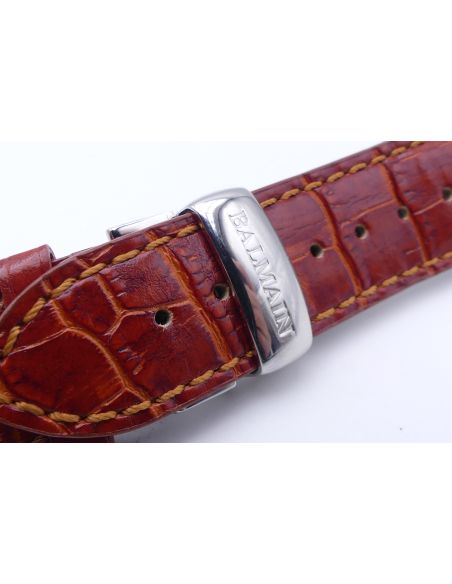 Balmain bracelet cuir avec boucle - Leather strap - 22mm