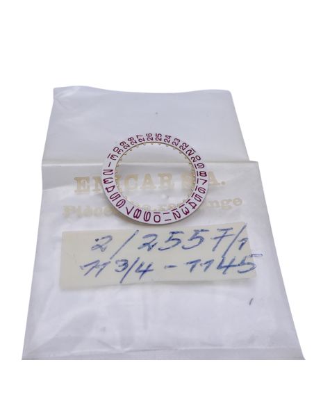 Enicar 1145 - 2557/1 Disque de date - Date indicator - Rouge