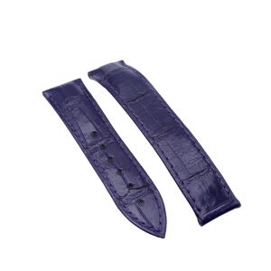 Omega bracelet Alligator violet - Speedmaster lady strap - 9800.03.48