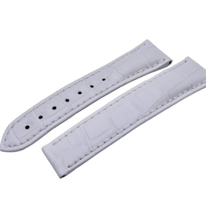 copy ofOmega bracelet Alligator blanc nacré - De Ville chronograph lady strap - 9800.02.02