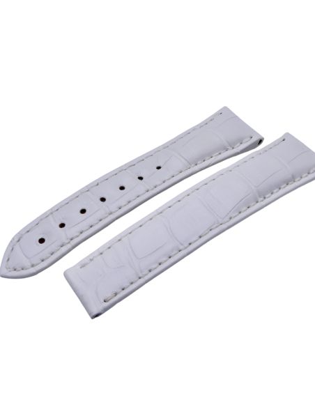 copy ofOmega bracelet Alligator blanc nacré - De Ville chronograph lady strap - 9800.02.02