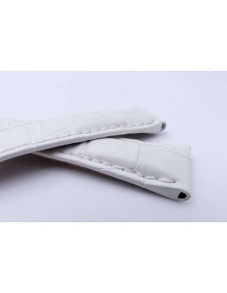 copy ofOmega bracelet Alligator blanc nacré - De Ville chronograph lady strap - 9800.02.02