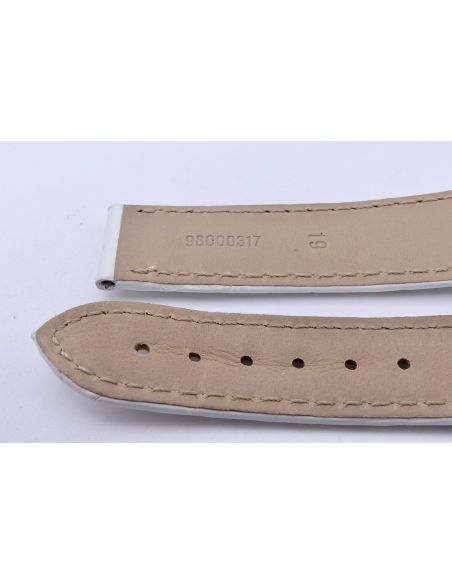 copy ofOmega bracelet Alligator blanc nacré - De Ville chronograph lady strap - 9800.02.02