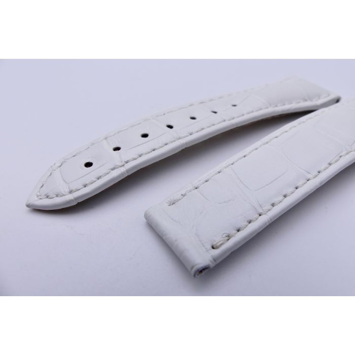 copy ofOmega bracelet Alligator blanc nacré - De Ville chronograph lady strap - 9800.02.02