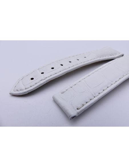 copy ofOmega bracelet Alligator blanc nacré - De Ville chronograph lady strap - 9800.02.02