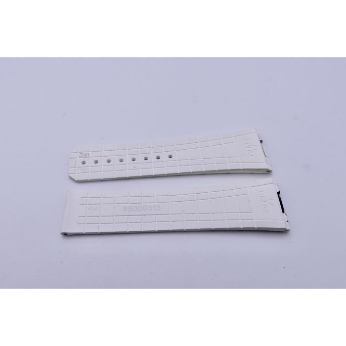 copy ofOmega bracelet Alligator blanc - Seamaster lady strap - 9800.03.17