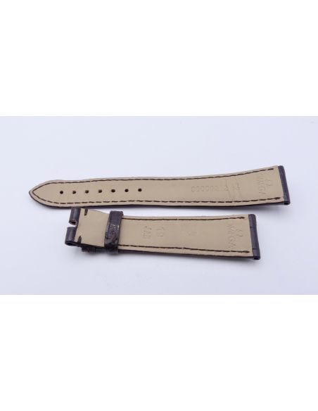 Omega bracelet Alligator - Brown strap - 9800.02.82