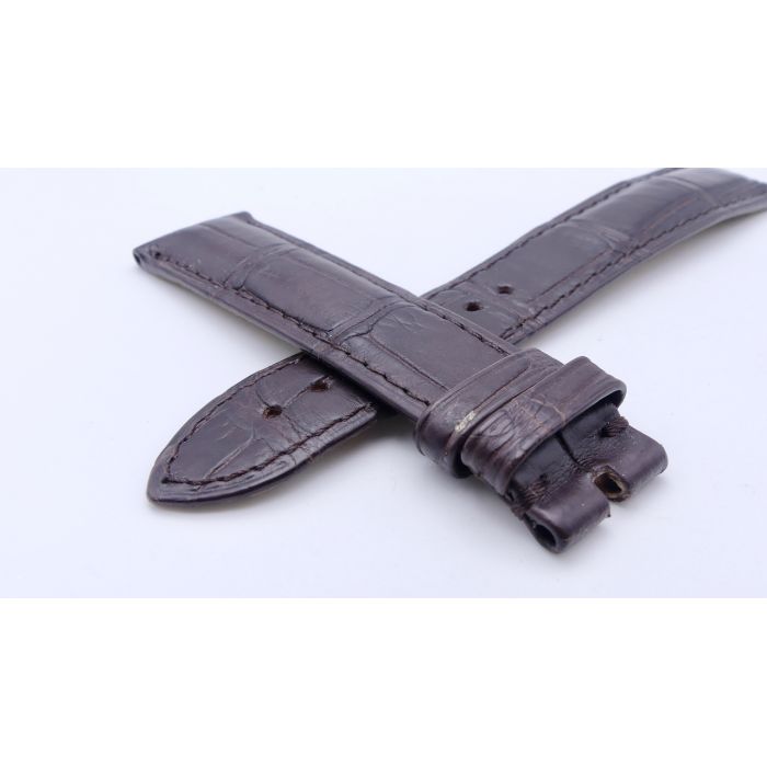 Omega bracelet Alligator - Brown strap - 9800.02.82