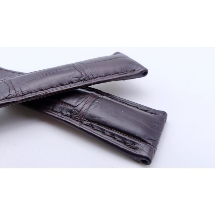 Omega bracelet Alligator - Brown strap - 9800.02.82