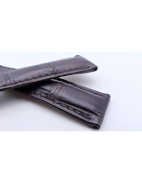 Omega bracelet Alligator - Brown strap - 9800.02.82