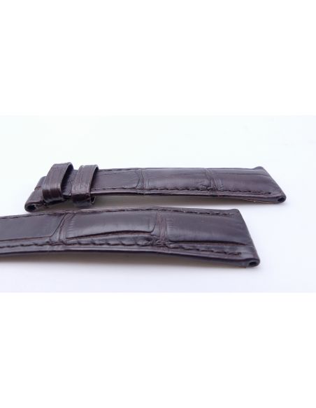 Omega bracelet Alligator - Brown strap - 9800.02.82