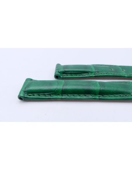 Omega bracelet Alligator - Green strap - 9800.02.04