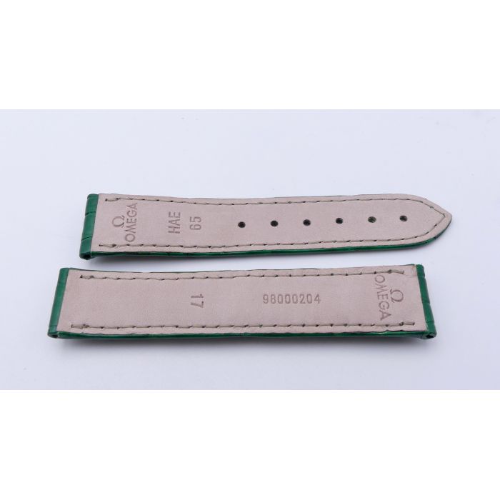 Omega bracelet Alligator - Green strap - 9800.02.04
