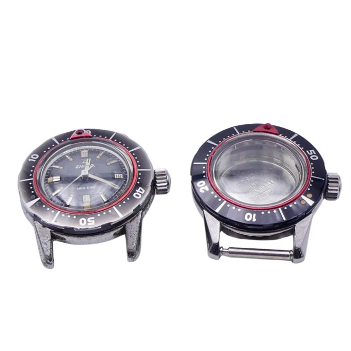 Enicar Mini-Dive montre + boîtier - Watch & Case