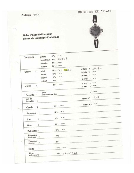 copy ofOmega MD 111.0140 Verre - Glass - PN1131