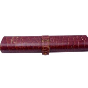 Omega ecrin croco - vintage watch box