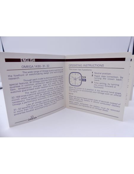 copy ofOmega Quartz Cal 1436 Livret - Booklet 
